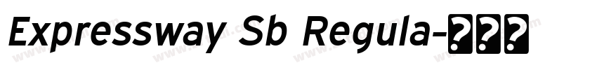 Expressway Sb Regula字体转换